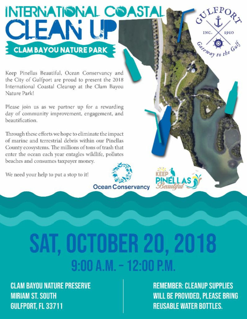 Paradise News Magazine International Coastal Cleanup Clam Bayou